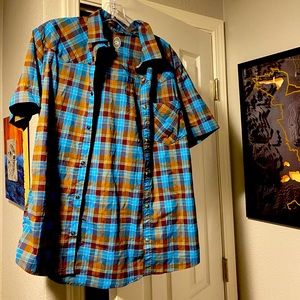 Club Ride Medium snap button shirt